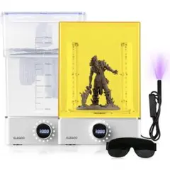 大型レジン3Dプリントモデル用洗浄・硬化ステーション分離型 Saturn Mar