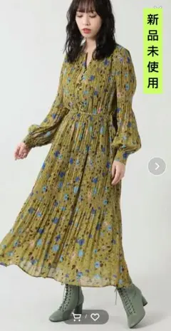 【新品未使用】ローズバッド ワンピース 花柄