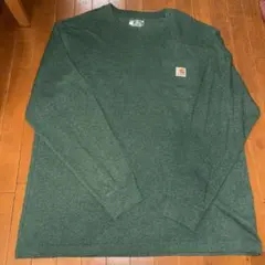 Carhartt 長袖 ポケットTシャツ グリーンのサムネイル