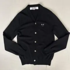 プレイコムデギャルソン　カーディガン　ブラック
