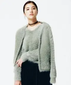 green label relaxing CF フェザーヤーン カーディガン
