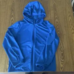 ユニクロ　エアリズム　メッシュパーカー　UVカット　青　130