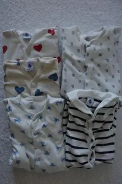 プチバトー ボディ 5点セット 6m PETIT BATEAU 長袖