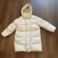 ZARA KIDS 白ダウンコート 152cm 試着のみ フード付き ロング丈