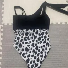 レオパード柄 アシンメトリー ワンピース水着