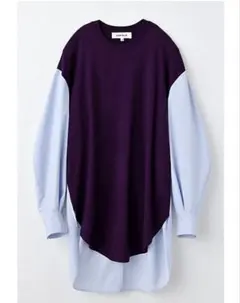 25AW✨ENFOLD エンフォルド　COMBI LONG-SHIRT人気完壳品