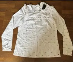 TOMY 新品未使用✨フリル付き長袖コットンブラウス sss（14）