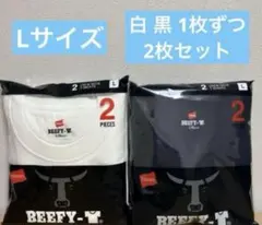 【Lサイズ】ビーフィー Tシャツ アソート 2枚セット 2色　ユニセックス