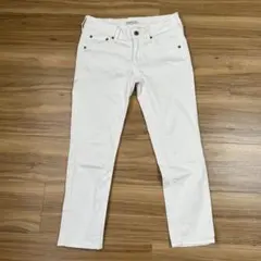 earth music&ecology ホワイトスキニーパンツ S ストレッチ