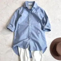 極美品＊マディソンブルー CHECK SHIRT 00 キュプラコットン 洗える 