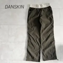 【ダンスキン】 ナイロンパンツ トラックパンツ サイドライン 【XL】カーキ