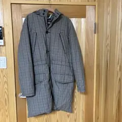 Tommy Hilfiger チェック柄ロングダウンコート