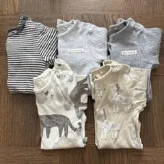 【5枚セット】next baby 長袖 ボディスーツ 3-6mths