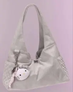 G*）様 Hello Darich ビッグポケットスラウチバッグ グレー キティ