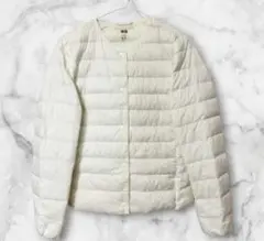 ユニクロ　ウルトラライトダウンコンパクトジャケット　オフホワイト　S