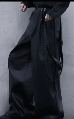 cussil クシル ダブルサスペンダー ワイドパンツ 合皮 Мサイズ