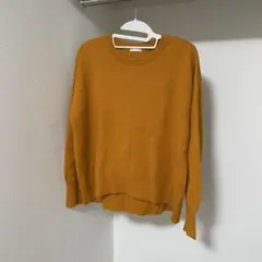 ジーユー トップス ニット セーター カラーニット オレンジ Mサイズ