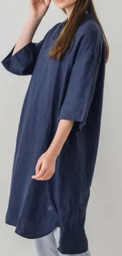 (L08313)ORCIVAL　オーシバル　リネンスキッパーワンピース　1