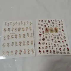 ゴールドバラネイルシールセット JO-1145