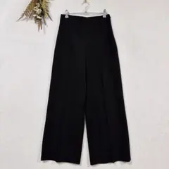 ZARA ザラ スラックス ハイウエストワイドパンツ ブラック ブラック XS