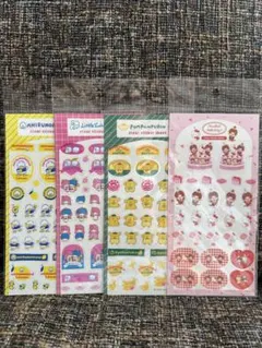 キキララ　ポムポムプリン　フルーツマーケット 透明シールシート 古川紙工　他