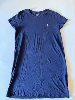 Polo Ralph Lauren ネイビー 半袖ミニワンピース L