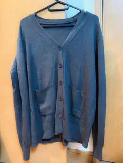 【試着のみ】グレーカーディガン/長袖/制服/制服ディズニー