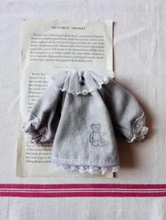 くまワンピース　ブライスアウトフィット　ハンドメイド　ネオブライス　ドール服