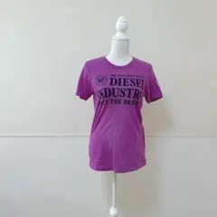 3088 ディーゼル DIESEL ロゴTシャツ 紫 コットン100%のサムネイル