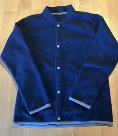 無印良品　ネイビー キッズフリースカーディガン　サイズ140