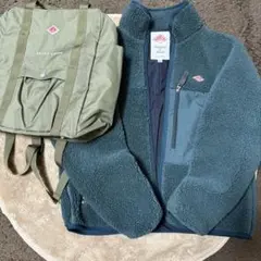 ダントン　フリースボアジャケット＆未使用カーキリュックお買い得セット