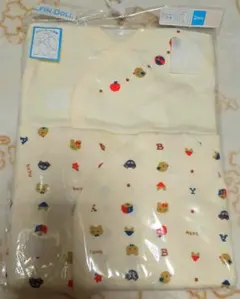 サクラ様専用　カバーオール肌着ロンパース　2枚組 　マジックテー50-60cm