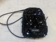 BAYFLOW ブラック スパンコール ショルダーバッグ