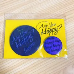 新品 嵐ARASHI アユハピ ライブグッズ デニム缶バッジセット 大野智 青