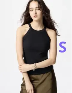 ユニクロ ホルターネックブラタンクトップ Sサイズ