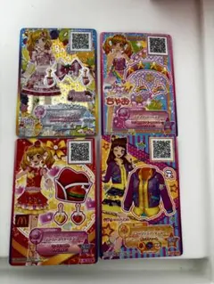 アイカツカード ショコラチェックミニハット 虹野ゆめ アイカツ