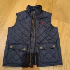 Ralph Lauren ネイビー キルティングダウンベスト