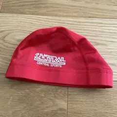 CENTRAL SPORTS 水泳帽 赤 Lサイズ