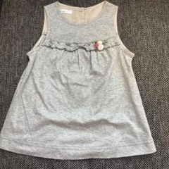 familiar ノースリーブ　ワンピース 70 グレー