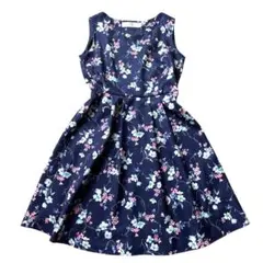 堀田茜 着用 トッコクローゼット 花柄 ノースリーブ ワンピース