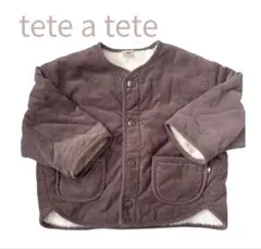 tete a tete コーデュロイボアアウター 90