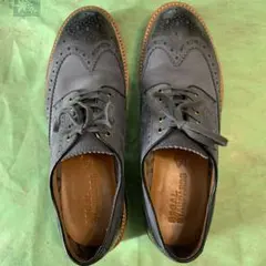 REGAL グレー ウィングチップシューズ
