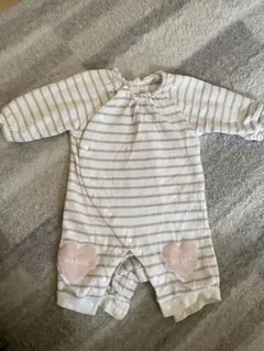ストライプ　ロンパース 60cm
