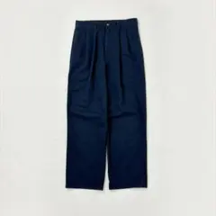 90s DOCKERS ワイドチノパン ツータック ネイビー ストレート