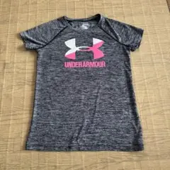 Under Armour Tシャツ YXL グレー/ピンク