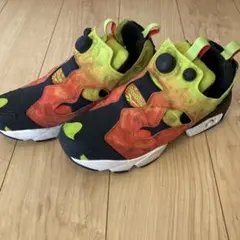 ‼️最終割‼️Reebok ポンプフューリー　スニーカー オレンジ グリーン