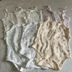 肌着　ロンパース　キャミソール　90サイズ　綿100% 7枚セット