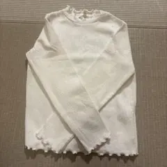 長袖カットソー ホワイト 120cm