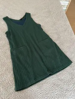 ♠︎ミスティーウーマン♠︎ノースリーブ チュニック 【M】深緑　テレコ生地 ゆったり