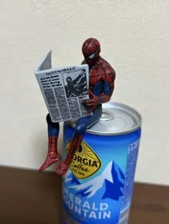 スパイダーマン 日常 フィギュア 新聞 カプセルトイのサムネイル